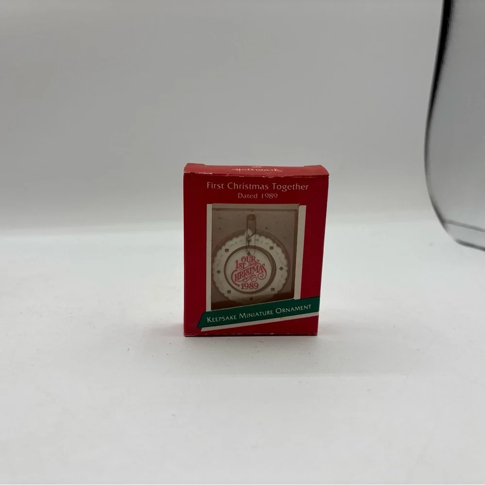 Hallmark Keepsake Miniature Ornament Dated 1989 Vintage First Christmas Together